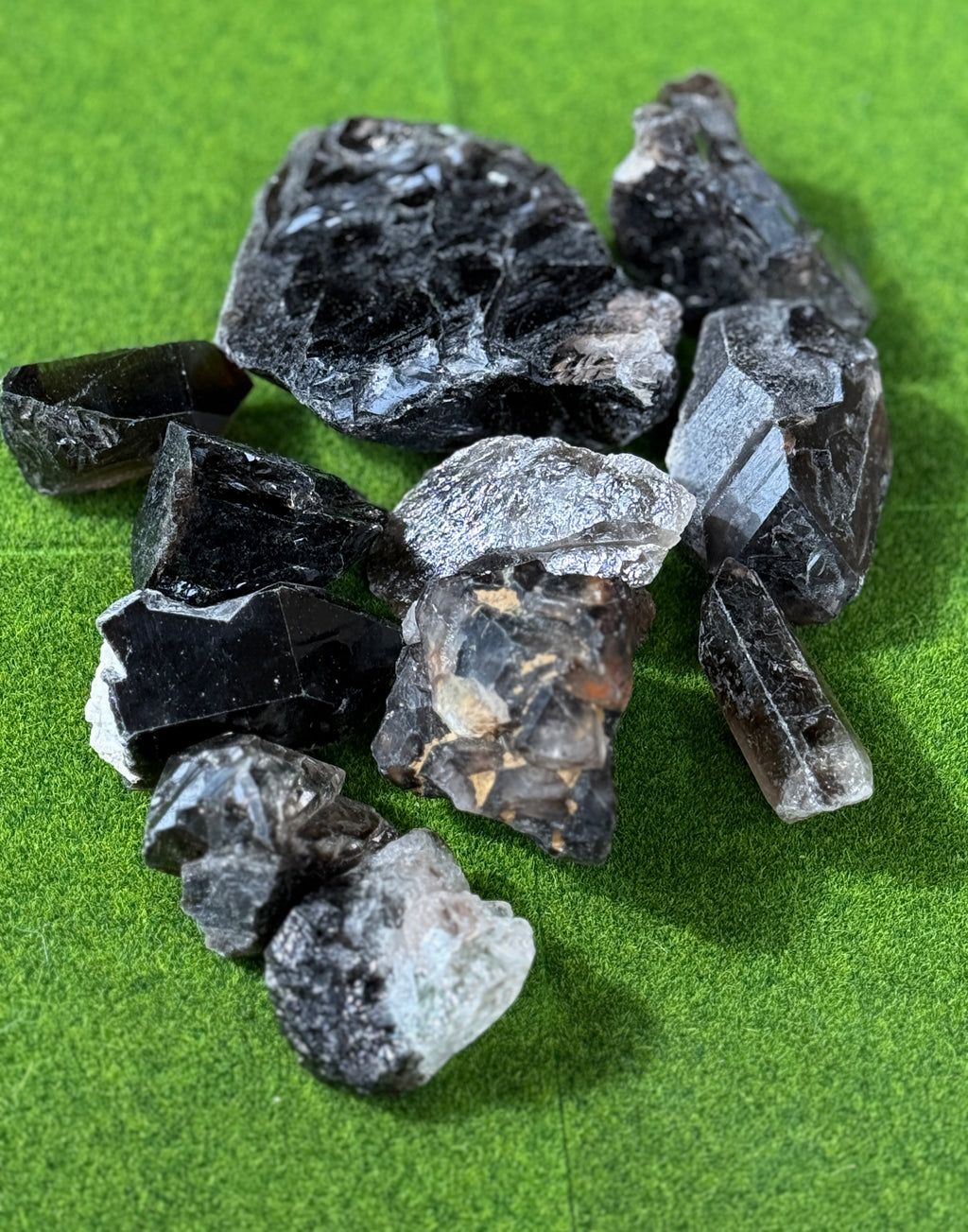 Raw Black Smoky Quartz, 1 Pound Bulk Smoky Quartz