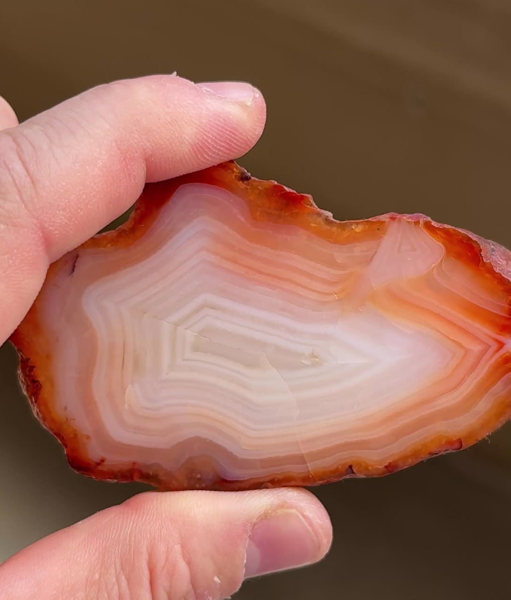 Polished Banded Agate Slab